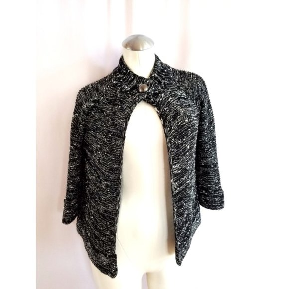BCBGMaxAzria Sweaters - 3/$25 BCBG Max Azria S Black Off White Cardigan